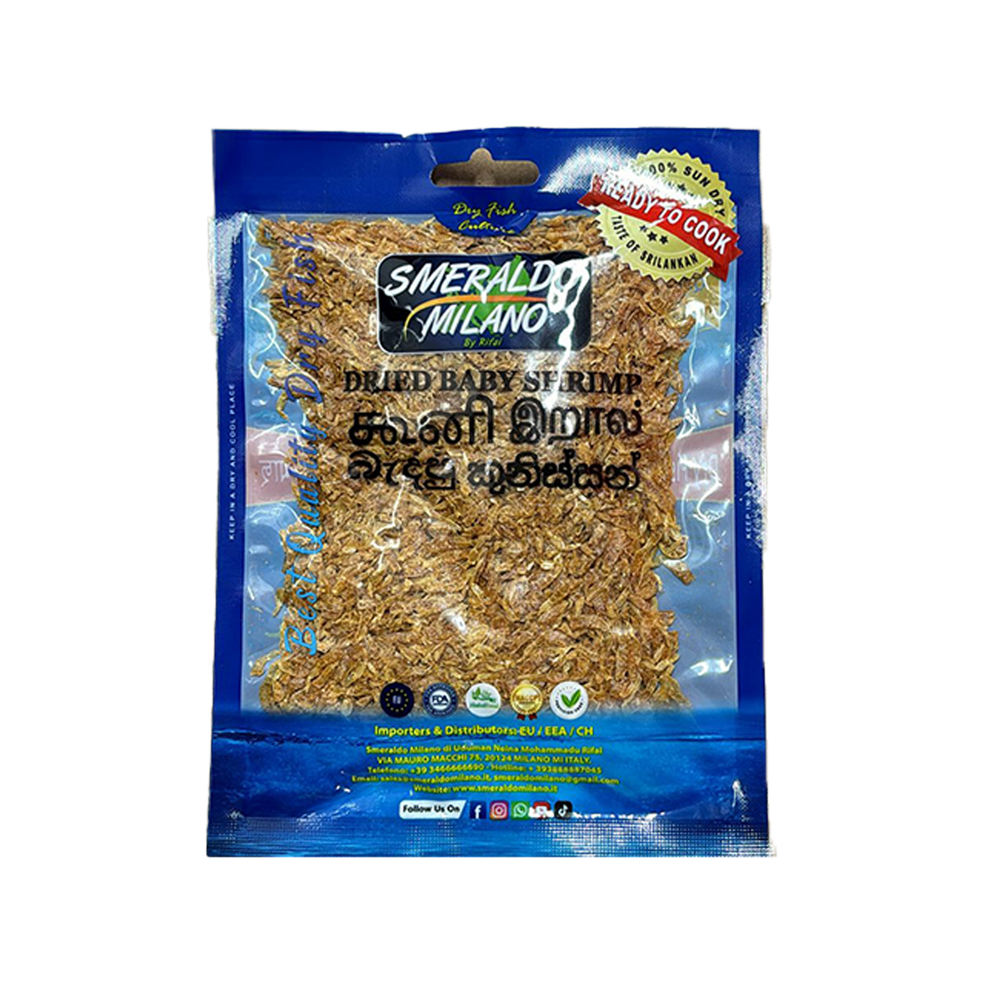 Smeraldo Dried Baby Shrimps - 50g