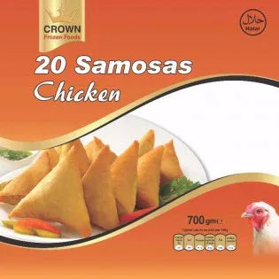 (Frozen) Crown Chicken Samosa 20 pcs - Frozen Food - Vegspot