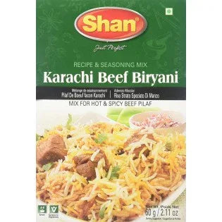 Shan Karachi Beef Biryani Masala 75 gms - Pak, Recipe Mix, Spices & Mixes - Vegspot
