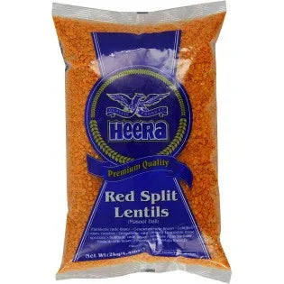 Heera Red Split Lentils 1kg - Grain - Vegspot