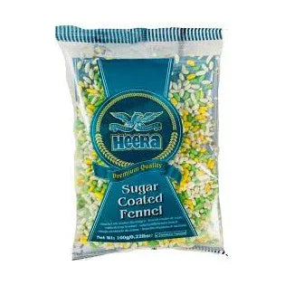 Heera Sugar Coated Fennel Seeds (SOUNF) 100 gms - Specialty Ingredients, Spices & Mixes - Vegspot