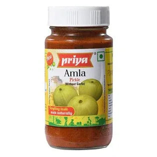 Priya Amla w/o Garlic pickle 300 gms - Pickles - Vegspot