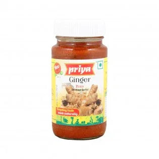 Priya Ginger w/o Garlic Pickle 300 gms - Pickles - Vegspot