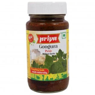 Priya Gongura Onion w/o garlic Pickle 300 gms - Pickles - Vegspot
