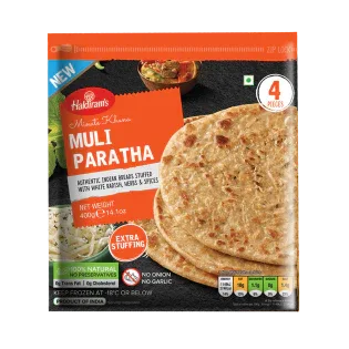 (Frozen) Haldirams Muli Paratha 4 pcs - Frozen Food - Vegspot