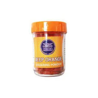 Heera Food Colour Deep Orange 25 gms - Specialty Ingredients, Spices & Mixes - Vegspot