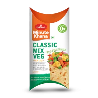 (Frozen) Haldirams Desi Wraps Classic Mix Veg- 156 gms - Frozen Food - Vegspot