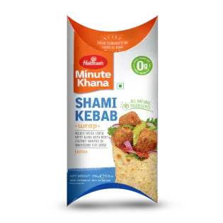 (Frozen) Haldirams Desi Wraps Shami Kebab 156 gms (B1G1) - Frozen Food - Vegspot