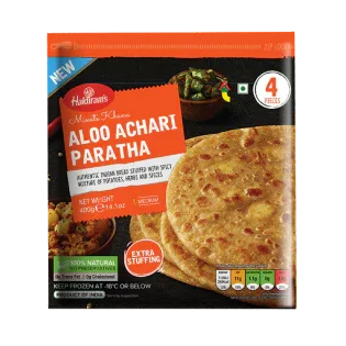 (Frozen) Haldirams Aloo Achari Paratha 4 Pcs - Frozen Food - Vegspot
