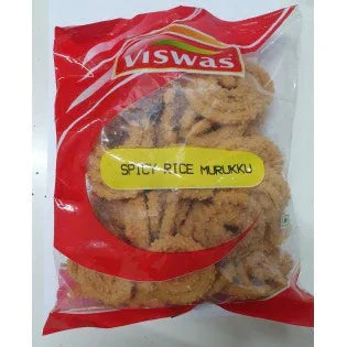 Viswas Spicy Rice Murukku 200 gms - Frozen - Vegspot