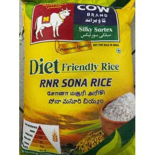 (Rice) Cow Brand (Diet) Sona Masoori 10kg - rice - Vegspot