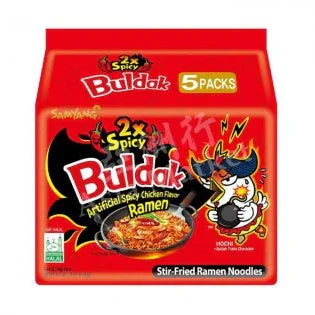 Samyang Buldak Hot Chicken Ramen 2x Spicy Multipack - Pasta & Noodles - Vegspot