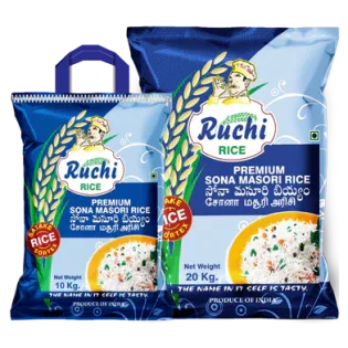 (Rice) Ruchi Sona Masoori 20kg - rice - Vegspot