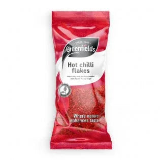 Greenfields Hot Chilli Flakes 75gms - Ground Spices, Spices & Mixes - Vegspot