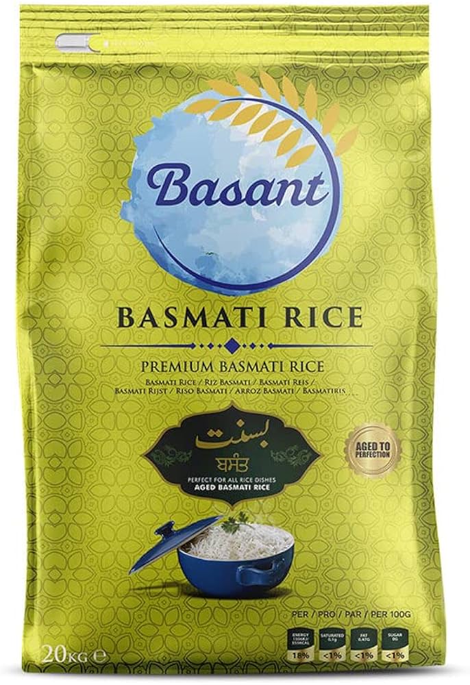 BASANT BASMATI RICE 20KG