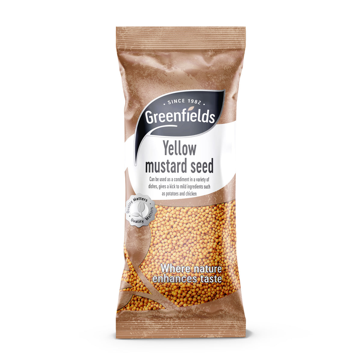 GREENFIELDS YELLOW MUSTARD SEEDS 100G