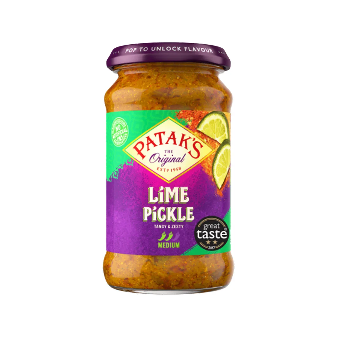 Patak Lime Pickle Medium 283g - Pickles - Vegspot