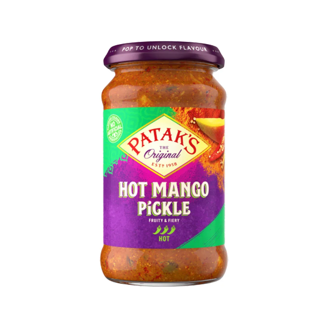 Patak Mango Pickle Hot 283g - Pickles - Vegspot