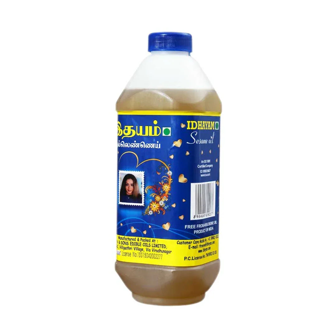 Idhayam Sesame Oil 1 Litre - Cooking Essentials, Cooking Oils & Ghee - Vegspot